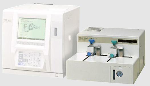 Shimadzu TOC-VCPH with the Solid sample combustion unit